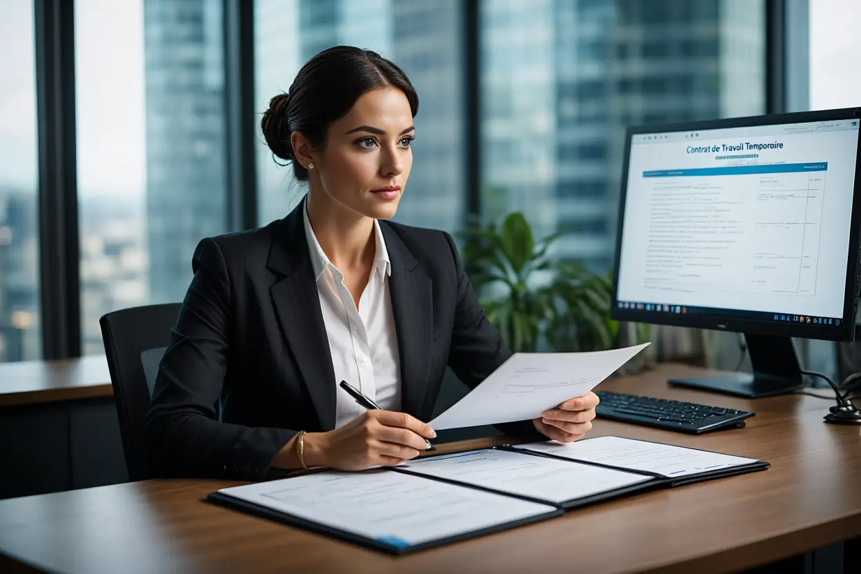 Salarié intérimaire en mission sur un chantier