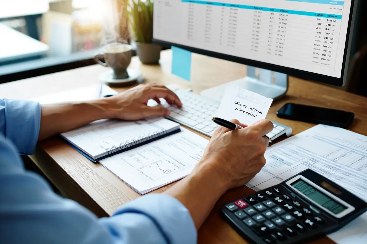 Calcul du salaire en intérim avec primes