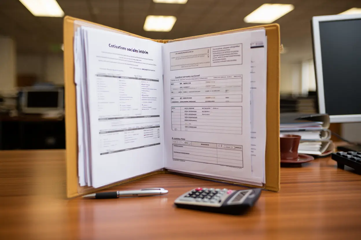 Détail des cotisations sociales pour un travailleur intérimaire