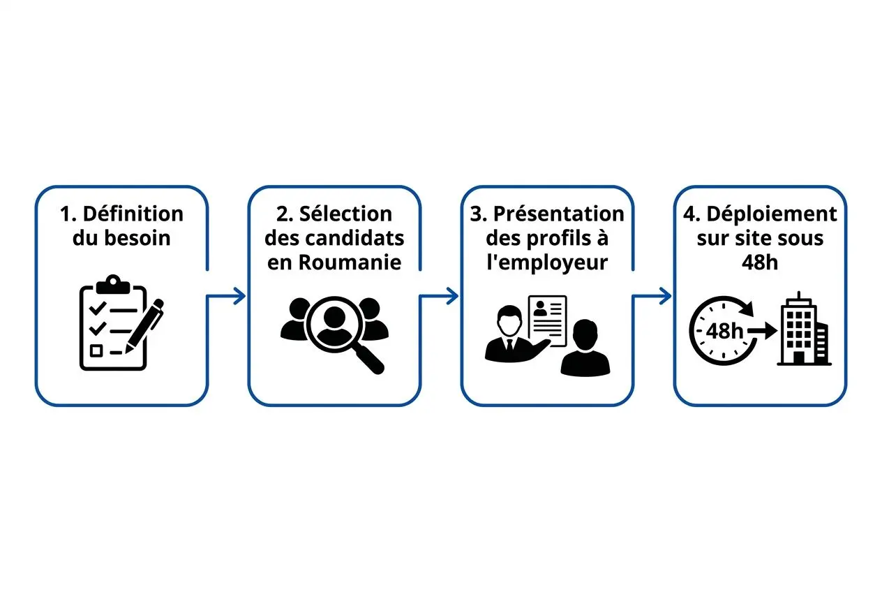 processus-quatre-etapes-recruter-main-duvre-roumaine Comment recruter main-d'œuvre roumaine : guide pratique