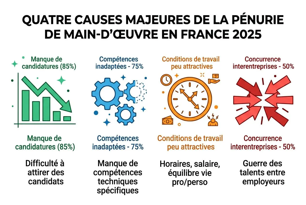 quatre-causes-majeures-penurie-main-duvre-france-2025-manque Pénurie de main-d'œuvre en France 2026 : métiers en tension et recrutement
