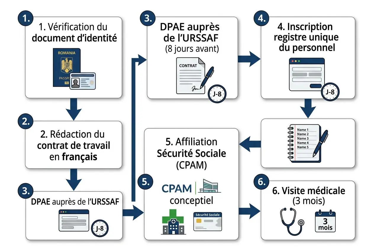 processus-dembauche-roumain-peut-travailler-france Un roumain peut travailler en france : guide du salarié embauché