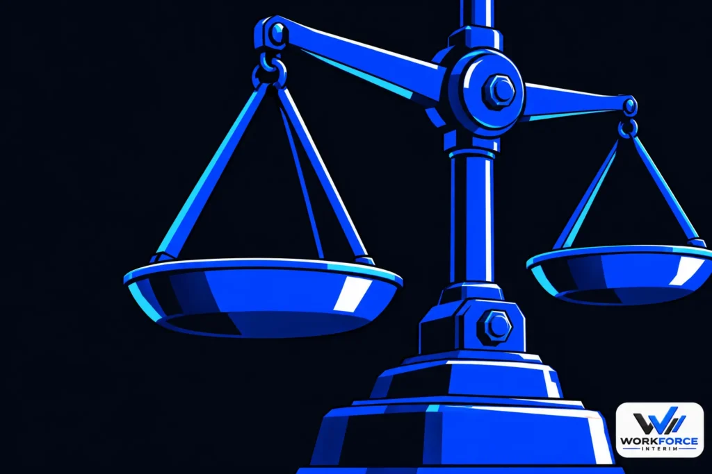 balance-justice-bleue-fond-sombre-evoquant-sanctions-liees-a-1024x683 Calcul Rémunération Brute Sans IFM Intérim : Guide Complet