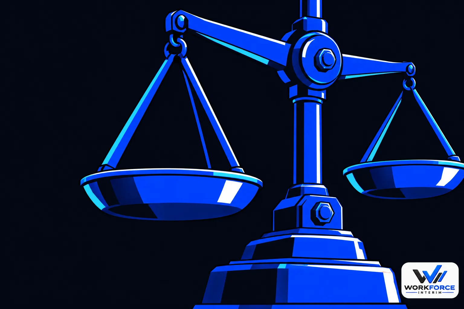 balance-justice-bleue-fond-sombre-evoquant-sanctions-liees-a Embauche d'un salarié étranger sans titre de séjour : sanctions