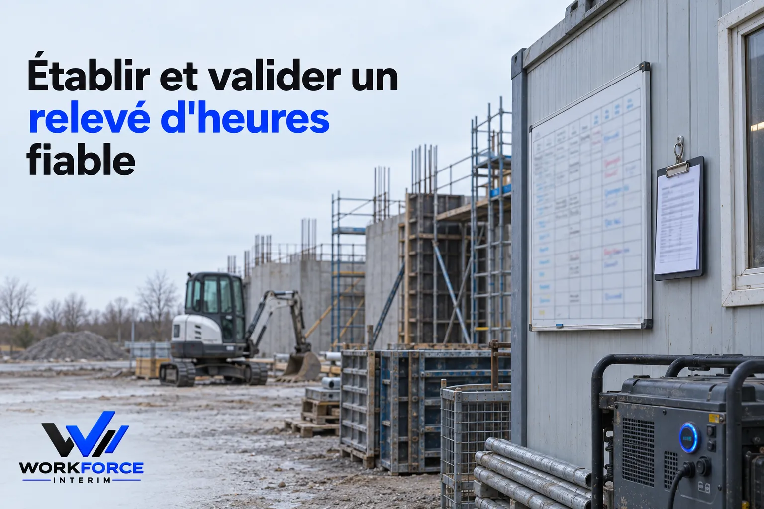 etabli-affiche-chantier-tableau-releve-dheures-fixe-paroi-a Simulateur coût intérimaire : calcul et relevé d'heures