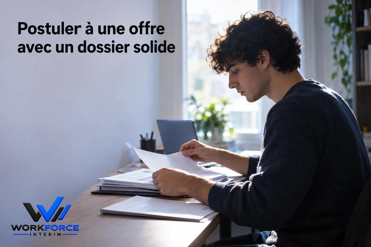 postule-a-offre-dossier-solide-jeune-homme-assis-a-bureau Offre d'emploi en Europe pour Africains : trouvez un emploi