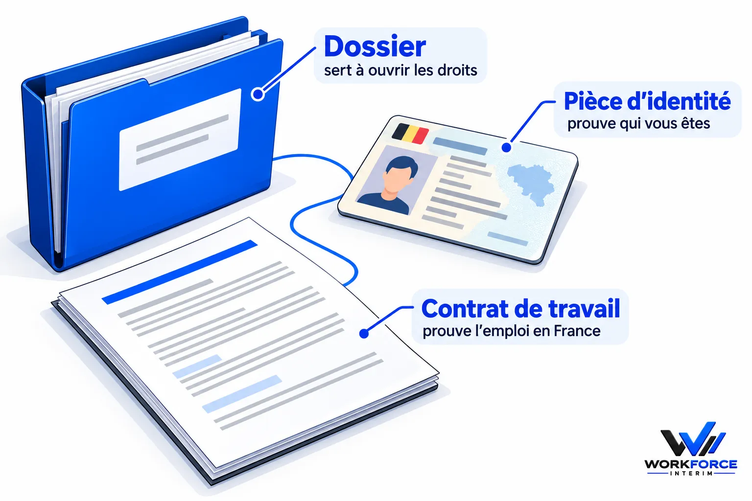 illustration-montrant-documents-administratifs-relies-entre-fd500753 Belge travaillant en France : sécurité sociale du frontalier