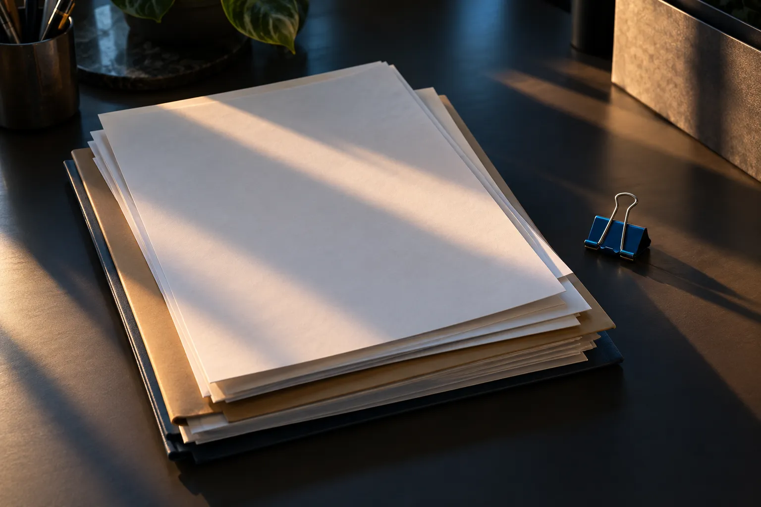 tas-feuilles-blanches-empilees-bureau-clip-metallique-a-f856fd4d Comment embaucher un intérimaire en CDD après sa mission
